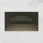 Moderne Imitate Leder mit schicker Textur Visitenkarte (Rückseite)