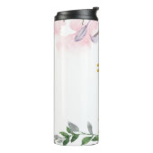 Moderne Imitate mit Blumenmuster Gold Trauzeugin S Thermosbecher (Nach links gedreht)