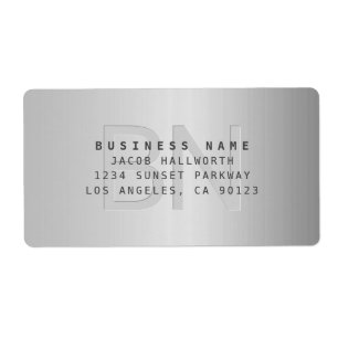 Moderne Imitate Mit Monogramm Geschäftsadresse für