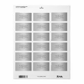 Moderne Imitate Mit Monogramm Geschäftsadresse für Adressaufkleber (Vorne)