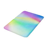 Moderne Imitate mit pastellfarbenem Regenbogen Badematte (Schrägansicht)