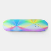 Moderne Imitate mit pastellfarbenem Regenbogen Skateboard (Horizontal)
