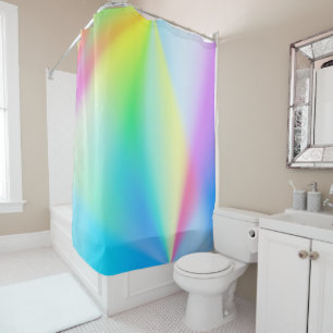 Moderne Imitate mit pastellfarbenen Regenbogenfarb Duschvorhang