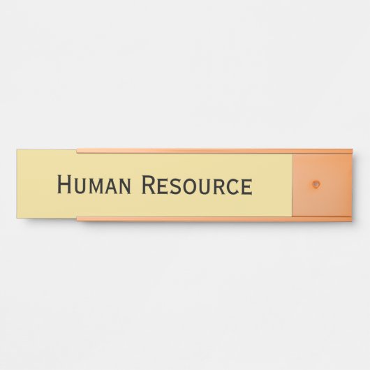 Moderne Imitate - Name der Abteilung "Gold Black O Türschild (Vorderseite )