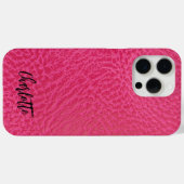 Moderne Imitate Rosa Leder Case-Mate iPhone Hülle (Rückseite (Horizontal))