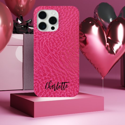 Moderne Imitate Rosa Leder Case-Mate iPhone Hülle