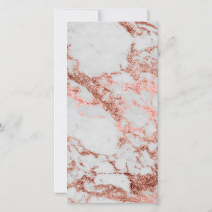 Moderne Imitate Rose Gold Glitzer Marmortextur Bil