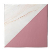 Moderne Imitate Rose Gold Marmor Fliese (Vorderseite)