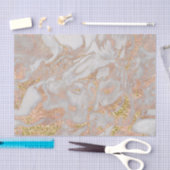 Moderne Imitate Rose Gold Marmor Swirl Chic Seidenpapier (Handwerk)