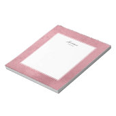 Moderne Imitate Rose Gold Notizblock (Rotiert)