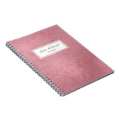 Moderne Imitate Rose Gold Notizblock (Rechte Seite)