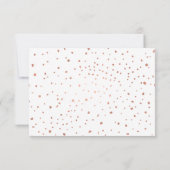 Moderne Imitate Rose Gold Script Dankeskarte (Rückseite)