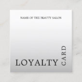 Moderne Imitate Silver Beauty Loyalty Card Treuekarte (Vorderseite)
