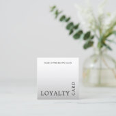 Moderne Imitate Silver Beauty Loyalty Card Treuekarte (Stehend Vorderseite)