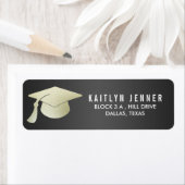 Moderne Imitate Silver Foil Abschluss Hat Black (Insitu)