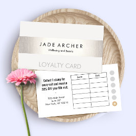 Moderne IMITATE Silver Strip Customer Loyalty Card Treuekarte