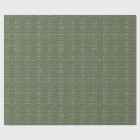 Moderne Imitate | Weihnachtsbaumen Feiertag Geschenkpapier (Flach)