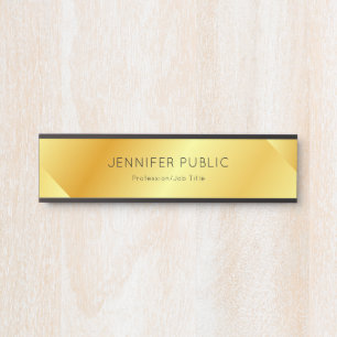 Moderne Imitats Gold Glamour Trendsett Türschild