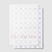 Moderne Imitats Goldtypografie Hochzeit retten das Pergament Einladungen (Versetzt (Einladung))