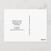 Moderne Imitats Rose Gold Geometric Foto Vielen Da Postkarte (Rückseite)