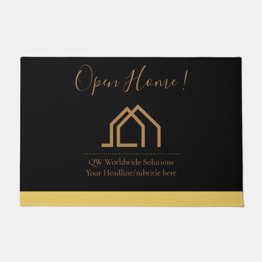 Moderne Immobilien-Logo-Werbematte Fußmatte (Vorderseite)