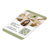 Moderne Immobilien-QR-Code-Visitenkarte Magnet (Linke Seite)