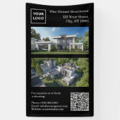 Moderne Immobilienbanner mit QR-Code Banner (Vertikal)