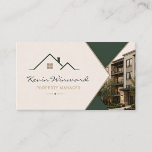 Moderne Immobilienmanager-Karte Visitenkarte