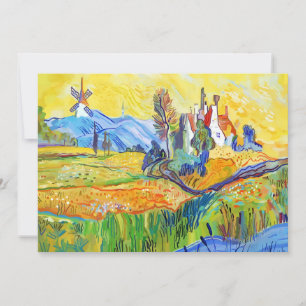 Moderne impressionistische Kunst Sommer Provence L Feiertagskarte