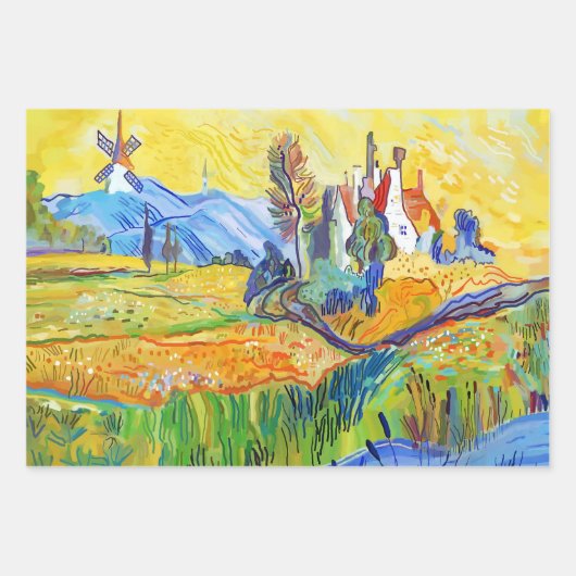 Moderne Impressionistische Kunst Sommerprovenzalem Geschenkpapier Set (Vorderseite 3)