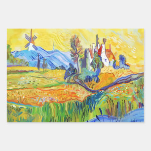 Moderne Impressionistische Kunst Sommerprovenzalem Geschenkpapier Set