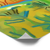 Moderne Impressionistische Kunst Sommerprovenzalem Poster (Ecke)