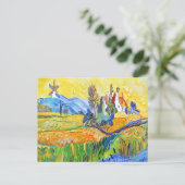 Moderne Impressionistische Kunst Sommerprovenzalem Postkarte (Stehend Vorderseite)