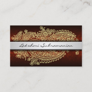 Moderne India Paisley Business Cards Visitenkarte