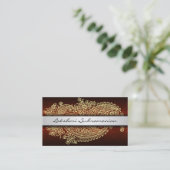 Moderne India Paisley Business Cards Visitenkarte (Stehend Vorderseite)