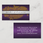 Moderne India Paisley Business Cards Visitenkarte (Vorne/Hinten)