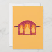Moderne indische Hochzeitseinladung Einladung (Rückseite)