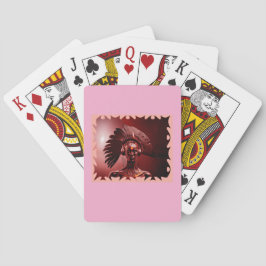 Moderne indische Prinzessin Spielkarten