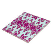 Moderne indische Tradition Aquamarin & Maroon Klas Fliese (Seite)