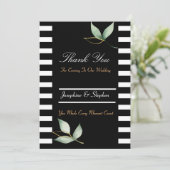 Moderne, individuell anpassbare Black & White Dank Dankeskarte (Stehend Vorderseite)