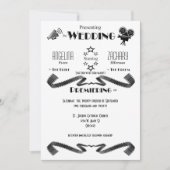 Moderne, individuell anpassbare Hochzeitsfeier Einladung (Vorderseite)