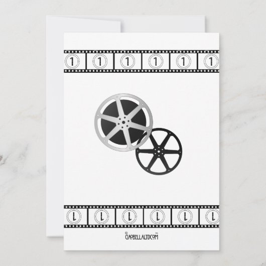 Moderne, individuell anpassbare Hochzeitsfeier Einladung (Rückseite)