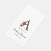 Moderne, individuell anpassbare Mit Monogramm Brid Serviette (Ecke)