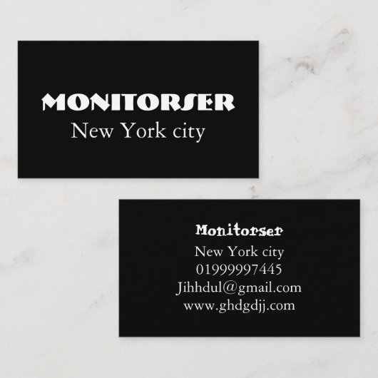 Moderne, individuell anpassbare Visitenkarte (Vorne/Hinten)