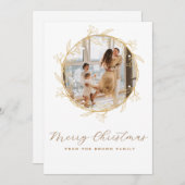 Moderne, individuell anpassbare Weihnachtskarte fü Feiertagskarte (Vorne/Hinten)