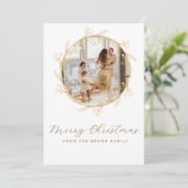 Moderne, individuell anpassbare Weihnachtskarte fü Feiertagskarte (Stehend Vorderseite)