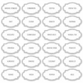 Moderne, individuell gestaltete Kitchen Pantry Lab Aufkleber (Vorderseite)