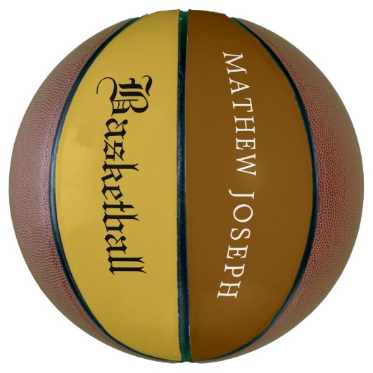 Moderne individuelle Basketball mit Ihrem Namen (Vertikal)