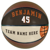 Moderne individuelle Basketball mit Teamname und - (Vorderseite)