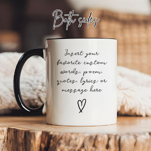 Moderne individuelle benutzerdefinierte Geburts- o Tasse